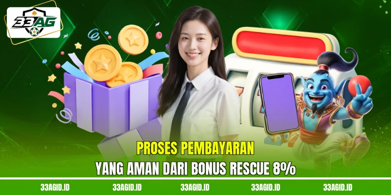 Proses pembayaran yang aman dari 33AG Bonus rescue 8%